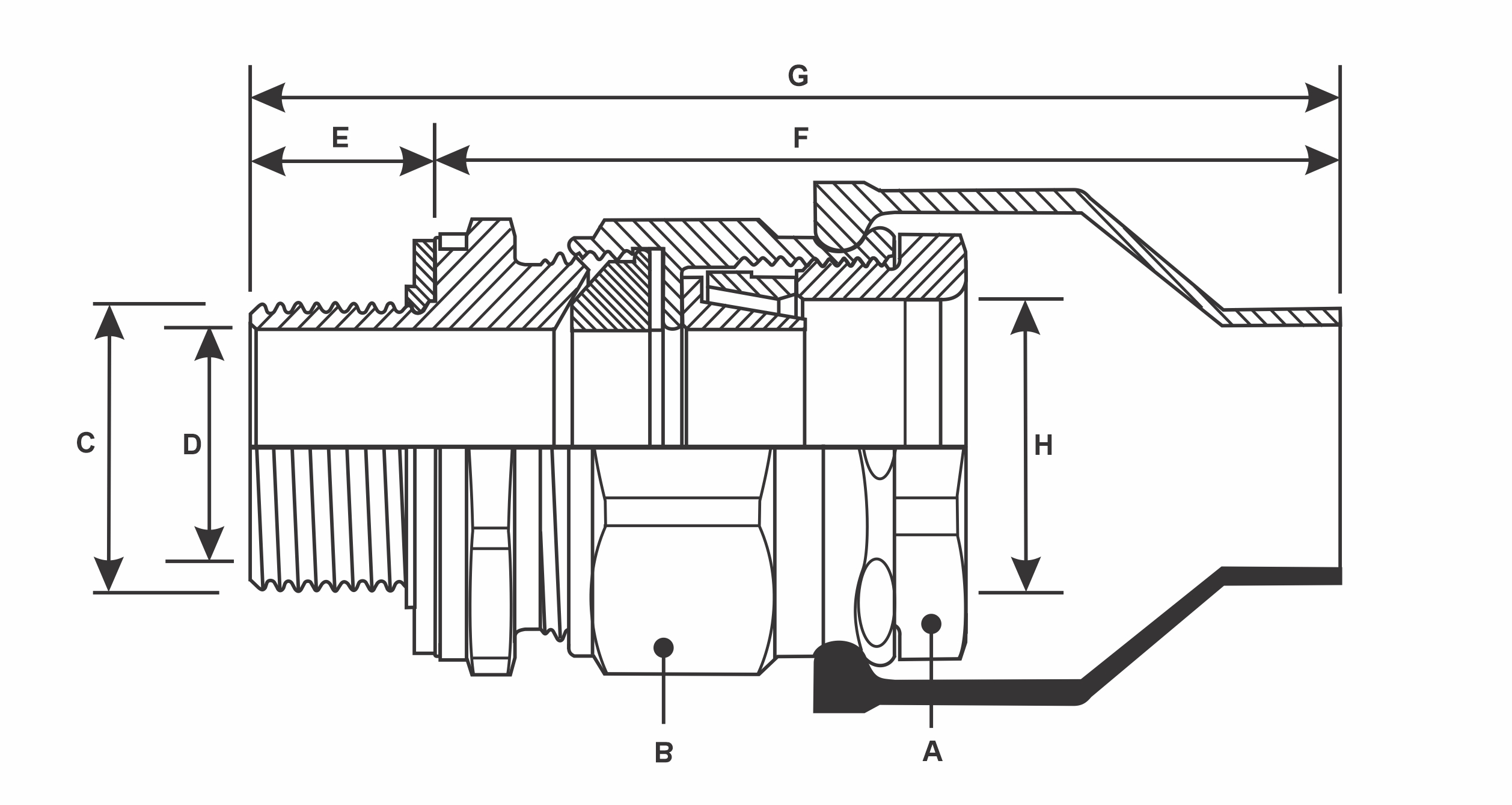 Tech_Image_Enlarge_Ex_d-e_Taper-Tech_Cable_Glands_With_Shroud(For_SWA_and_Braided_Cable)